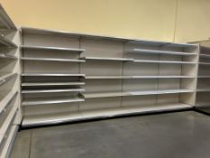 34FT OF STORFLEX WALL SHELVING