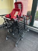SHOPPING CARTS W/ CHILD SEATS