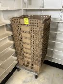 FLOOR DOLLEY W/ PRODUCE CRATES