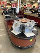 ROYSTON UL-6 SINGLE BELT CHECKSTAND W/ BAGGING CAROUSEL