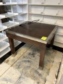 36IN X 36IN WOODEN MERCHANDISING TABLES
