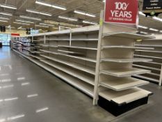 64FT OF STORFLEX GONDOLA SHELVING
