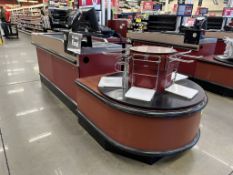 ROYSTON UL-6 SINGLE BELT CHECKSTAND W/ BAGGING CAROUSEL