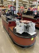 ROYSTON UL-6 SINGLE BELT CHECKSTAND W/ BAGGING CAROUSEL
