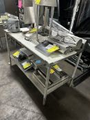 SPG 5FT POLYTOP TABLE W/ BACKSPLASH