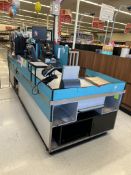 UNBRANDED SINGLE BELT CHECKSTAND (NO POINT OF SALES)