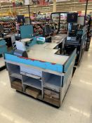 UNBRANDED SINGLE BELT CHECKSTAND (NO POINT OF SALES)