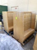 DOUBLE SIDED WOOD MERCHANDISERS