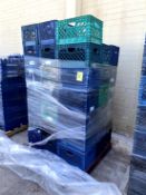 PALLET OF PLASTIC CRATES