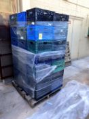 PALLET OF PLASTIC CRATES