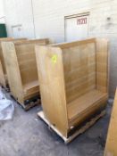 DOUBLE SIDED WOOD MERCHANDISERS