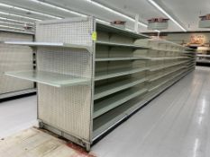 51' RUN OF GONDOLA SHELVING