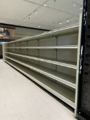 28' RUN OF GONDOLA SHELVING