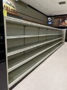28' RUN OF GONDOLA SHELVING