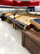 6FT WOOD SLANT PRODUCE TABLES