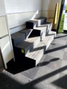 GROUP OF WOOD CRATES FOR FLORAL DISPLAYS