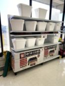 8FT RUN OF MADIX SHELVING