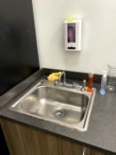 SINK BASIN AND SOAP DISPENSER