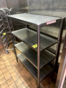4FT X 20" STAINLESS STEEL RACK