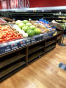 6FT WOOD PRODUCE SLANT TABLES