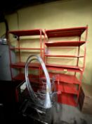 RED METAL RACKS