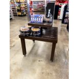 WOOD DISPLAY TABLE