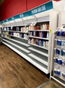 20FT RUN OF MADIX WALL SHELVING
