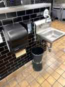 HAND SINK WITH PAPER TOWEL/SOAP DISPENSER