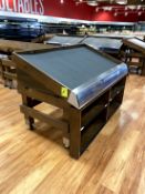 6FT WOOD PRODUCE SLANT TABLES