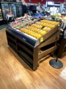6FT WOOD PRODUCE SLANT TABLES