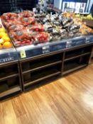 6FT WOOD PRODUCE SLANT TABLES