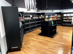 28FT RUN OF MADIX WALL SHELVING