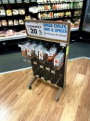 MERCHANDISER ON CASTERS