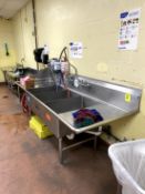 THREE COMPARTMENT STAINLESS STEEL SINK