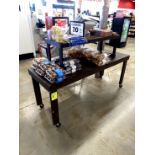 WOOD DISPLAY TABLE