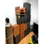 GROUP OF FLORAL DISPLAY CRATES