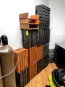 GROUP OF FLORAL DISPLAY CRATES