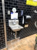 HAND SINK WITH PAPER TOWEL/SOAP DISPENSER