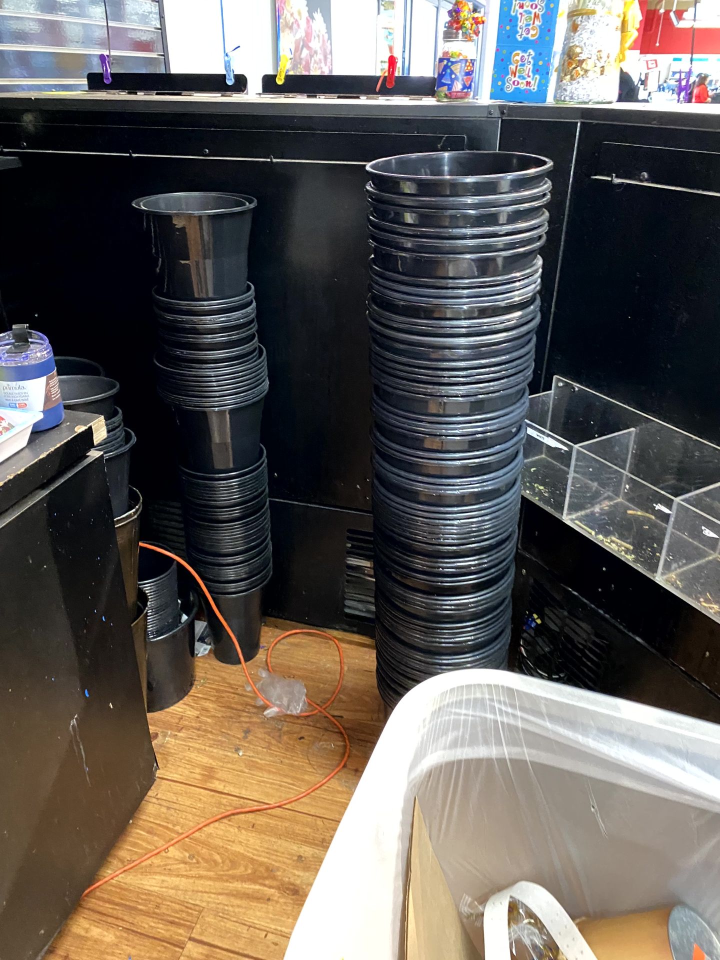 GROUP OF FLORAL BUCKETS