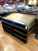 6FT WOOD PRODUCE SLANT TABLES