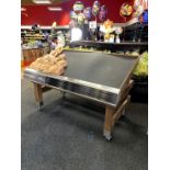 6FT WOOD PRODUCE SLANT TABLES
