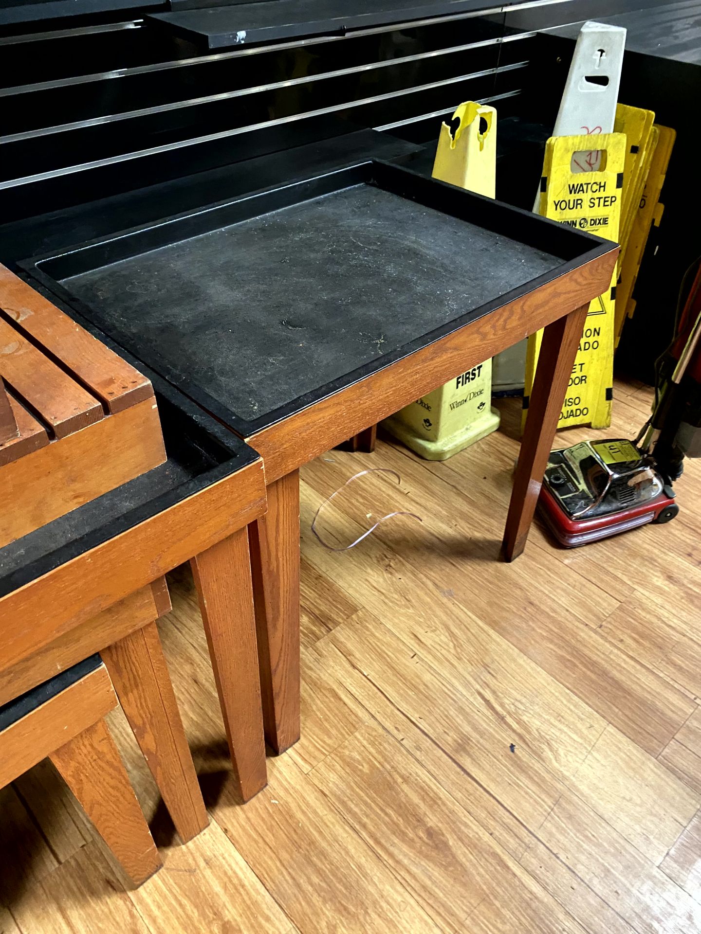 ASSORTED WOOD DISPLAY TABLES - Image 2 of 2