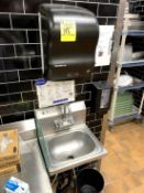 HAND SINK WITH PAPER TOWEL/SOAP DISPENSER