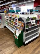 8FT RUN OF MADIX SHELVING