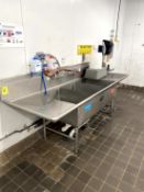 THREE COMPARTMENT STAINLESS STEEL SINK