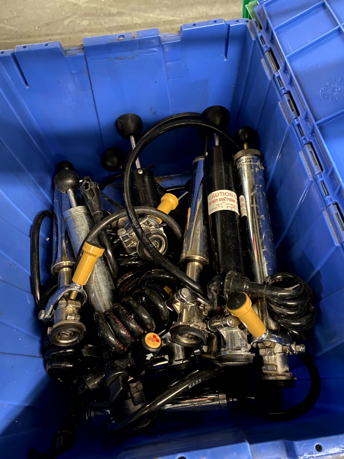 TWO TOTES FULL OF KEG PUMPS - Image 3 of 3