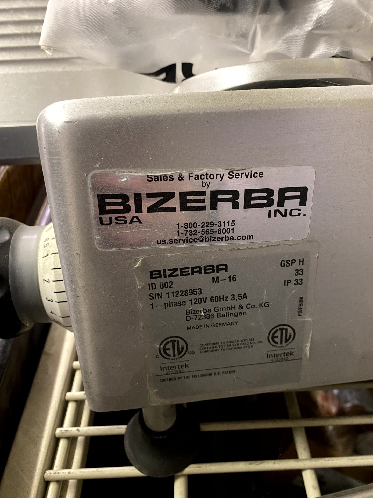 2016 BIZERBA DELI SLICER - Image 3 of 3