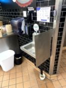 HAND SINK WITH PAPER TOWEL/SOAP DISPENSER