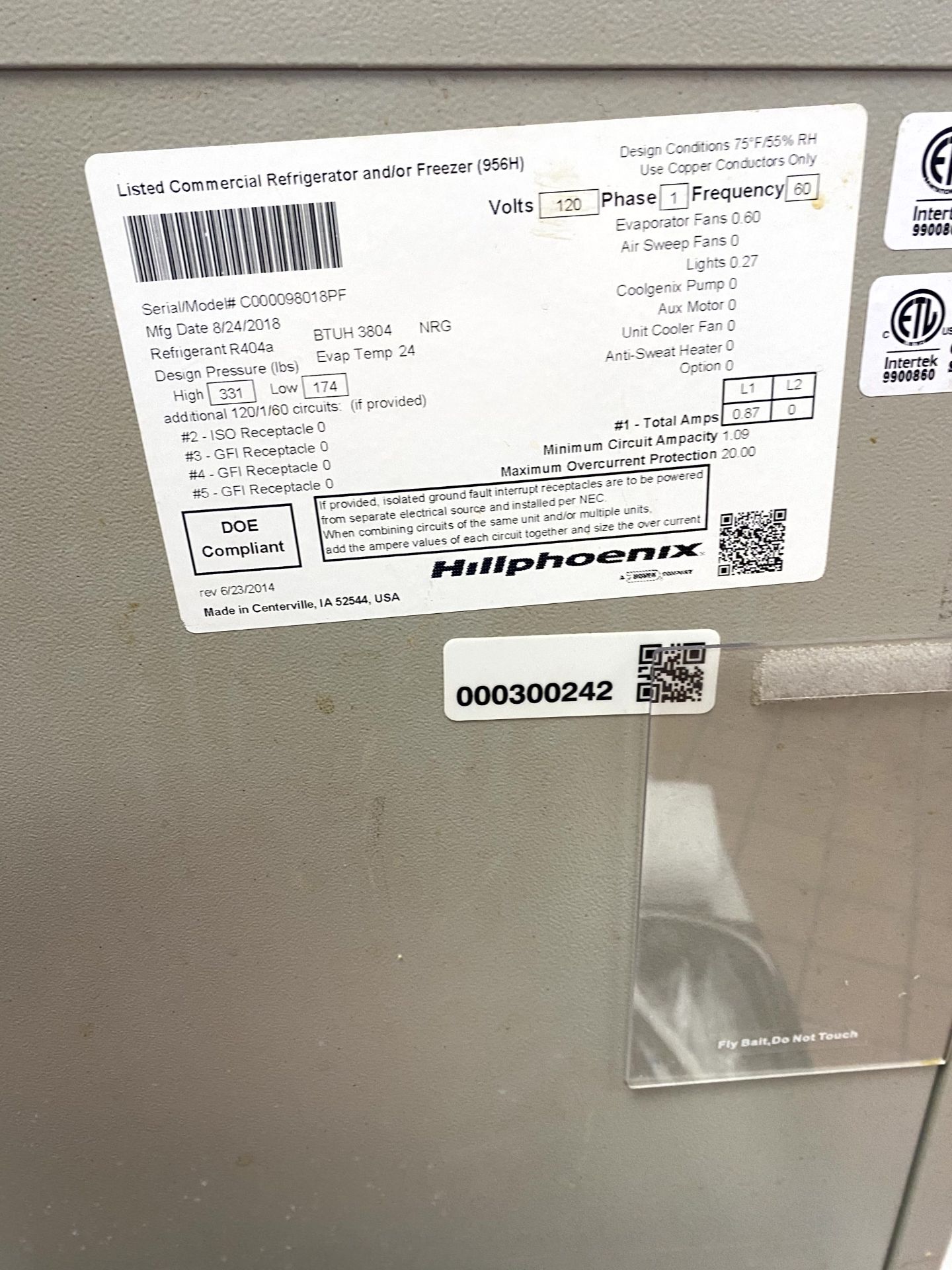 2018 HILL PHOENIX GRAB AND GO - Image 3 of 3