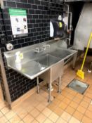 SINGLE COMPARTMENT STAINLESS SINK WITH SIDE SINK